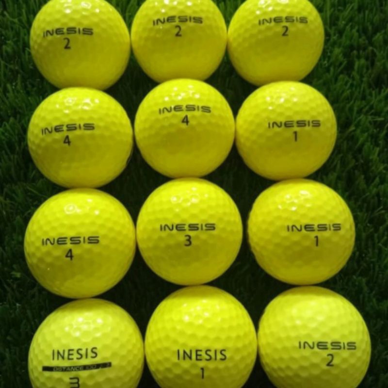 Jual Golf Ball inesis warna kuning grade A 12 pcs | Shopee Indonesia
