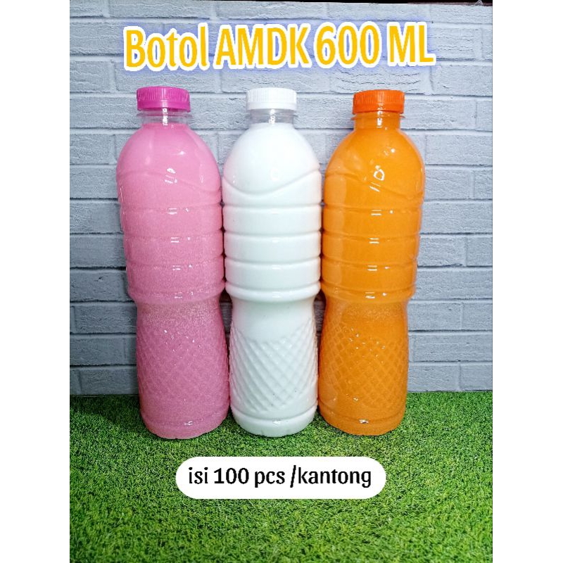 Jual Botol plastik 600ml FREE BUBBLEWRAP ( isi satu bal 100pcs ...