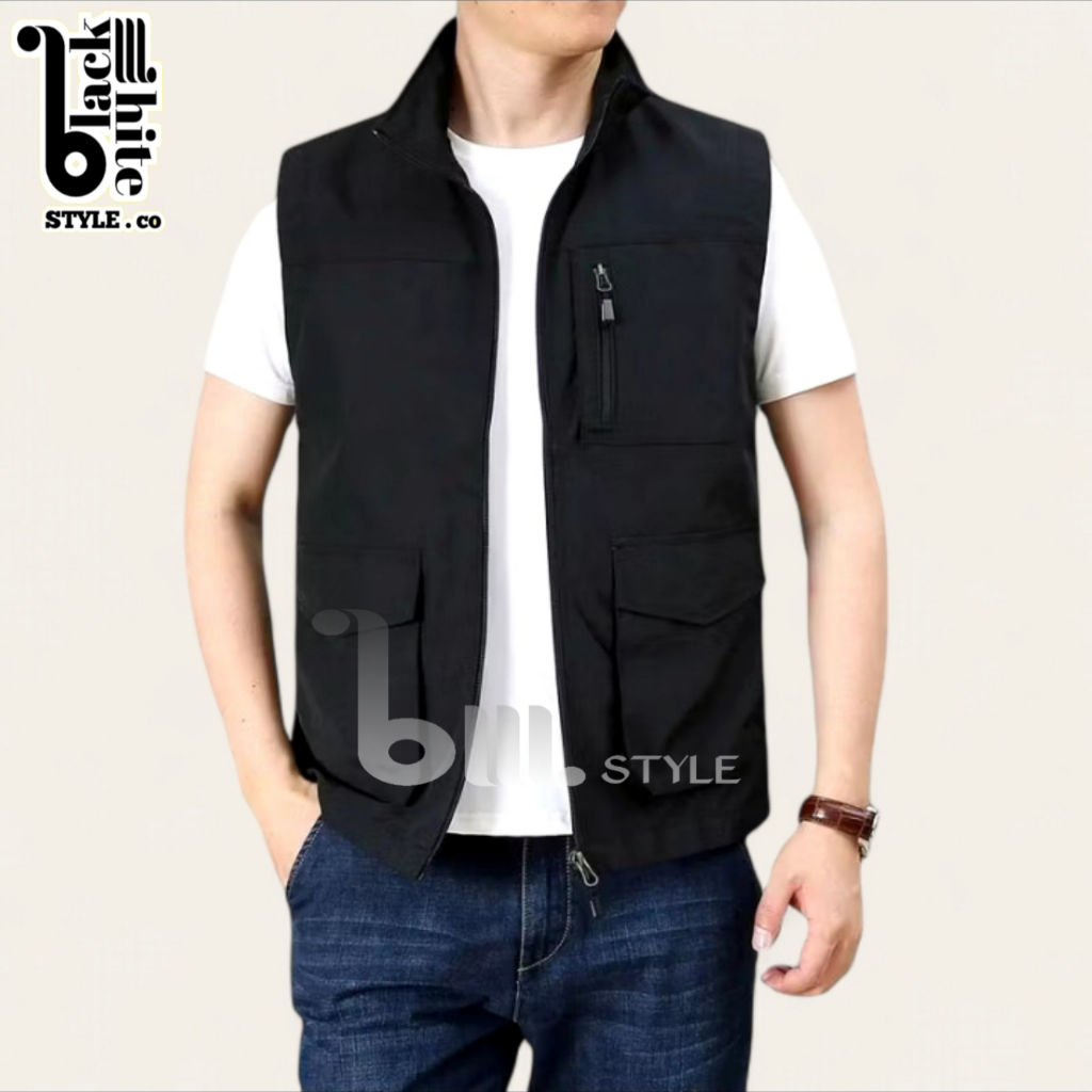 Jual BLACKWHITE STYLE Rompi pria terbaru/rompi pria wanita/rompi kerja ...