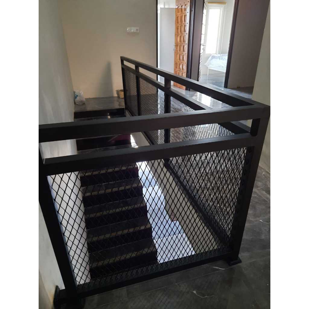 Jual Railing besi perorated/Railing besi/pegangan tangga | Shopee Indonesia