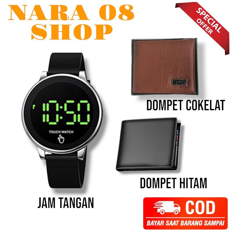 Jual PAKET STYLE HEMAT. JAM TANGAN KEREN + 2 DOMPET PRIA | Shopee Indonesia