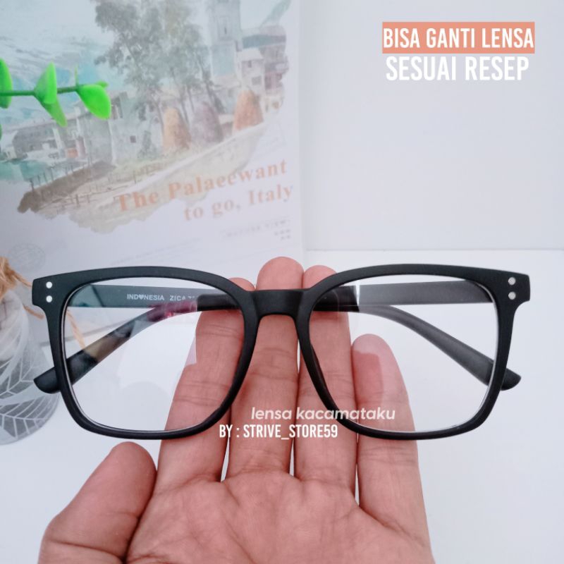 Jual Kacamata Kotak Minus Lihat Jauh Ganti Lensa Sesuai Resep Minus ...
