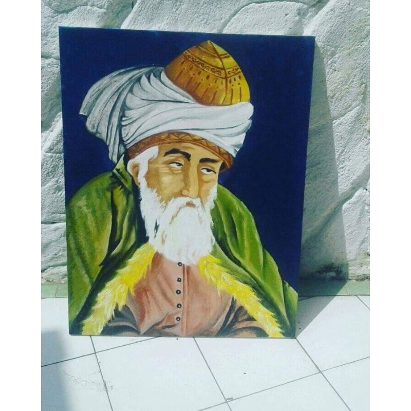 Jual Lukisan Rumi, Maulana Jalaludin Rumi 60*80cm | Shopee Indonesia