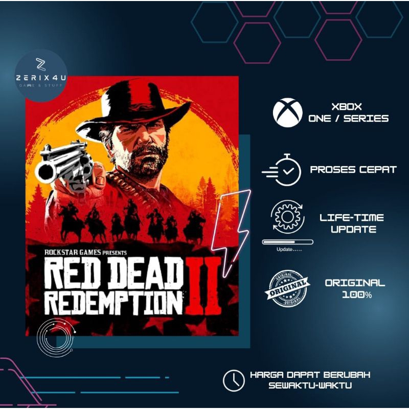 Jual RED DEAD REDEMPTION 2 XBOX ONE / SERIES S|X ORIGINAL RDR 2 RED ...