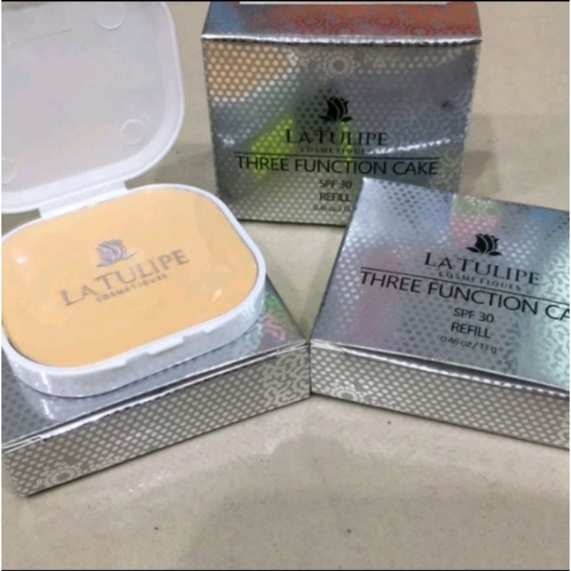 Jual LA TULIPE {REFFIL} THREE FUNCTION CAKE SPF 30 | Shopee Indonesia