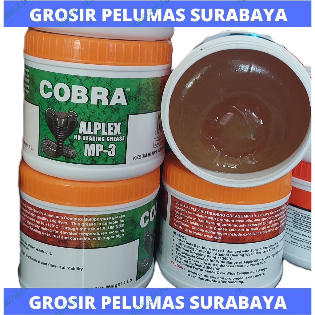 Jual HI Temp Cobra ALPLEX MP-3 - Alumunium Complex grease Gemuk ALPEX ...