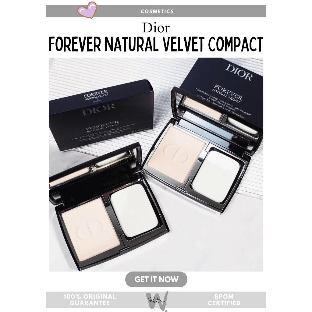 Jual DIOR Forever Natural Velvet Compact Powder Foundation 90