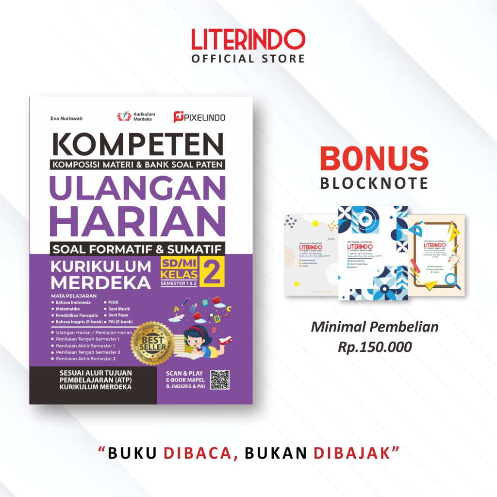 Jual BUKU SEKOLAH ULANGAN HARIAN SD KURIKULUM MERDEKA UPDATE CP TERBARU ...