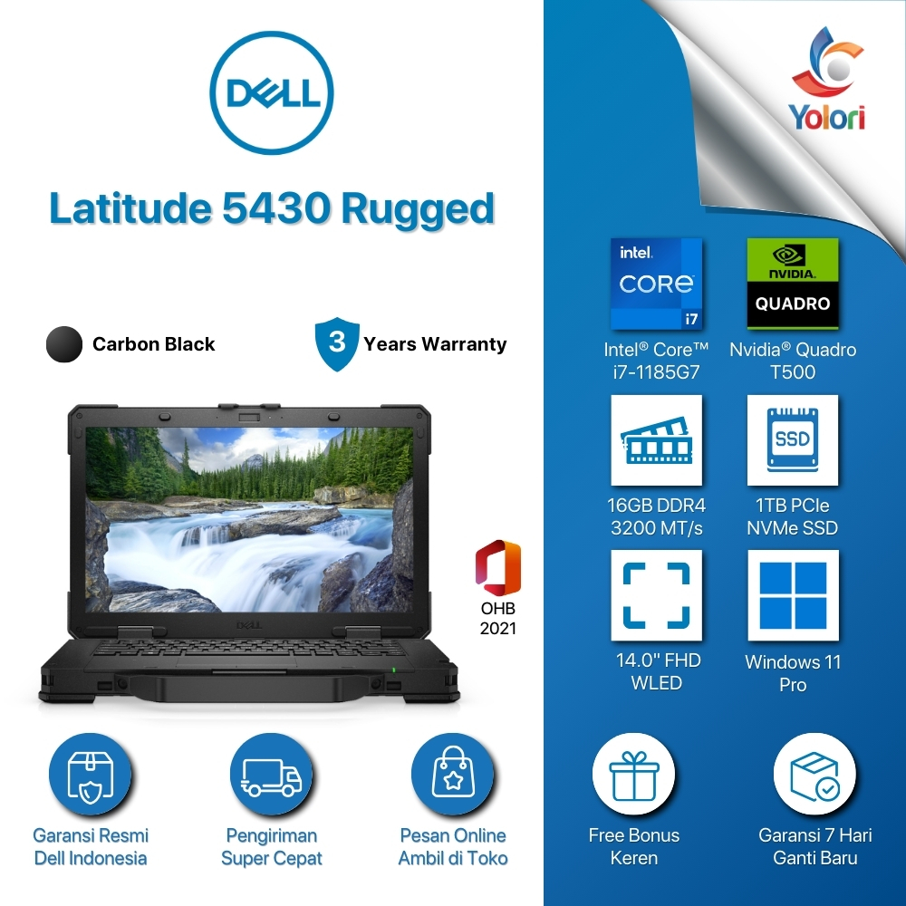 Jual Dell Latitude Rugged 5430 i7-1185G7 16GB 1TB NVIDIA T500 WIN 11 ...