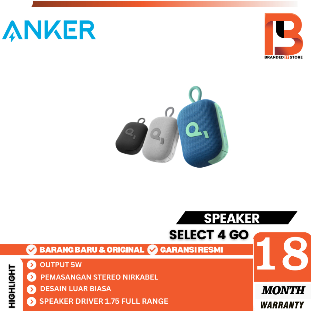 Jual ANKER SOUNDCORE SELECT 4 GO BLUETOOTH SPEAKER | Shopee Indonesia