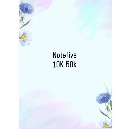 Jual NOTE LIVE 10K-50K | Shopee Indonesia