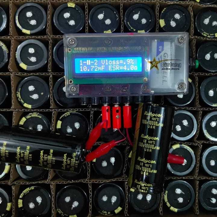 Jual ELCO Rubycon hitam USR 100V 10000uf micro Kapasitor Original isi ...