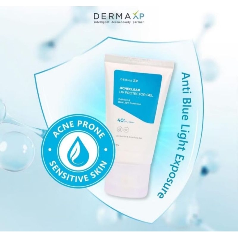 Jual Derma XP Acneclear UV Protector Gel SPF 40+ PA+++ for sensitive ...