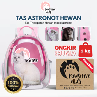 (BERGARANSI) Tas Astronot Kucing Anjing ORIGINAL 100% | Tas Transparan | Pet Cargo | Tas Anjing Kucing Murah | Tas Ransel Hewan atau Travel Bag Nyaman dan Anti Air Cat Bag Pet Bag - Tas Kucing Jumbo - Pet Cargo Astronot - Tas Gendong Kucing