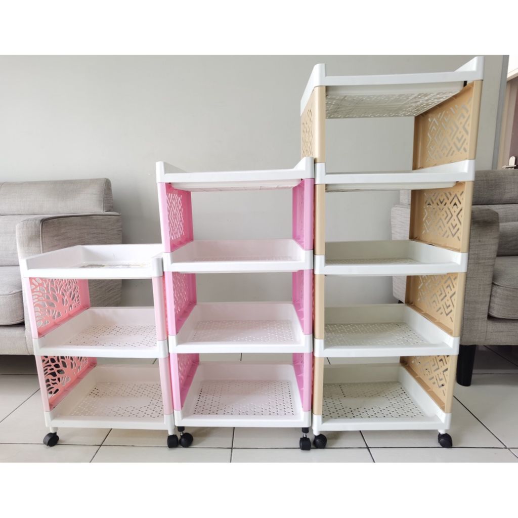 Jual RAK SERBAGUNA SS 3, 4, 5 MOTIF MINIMALIS YANG STYLISH , FITUR RODA ...