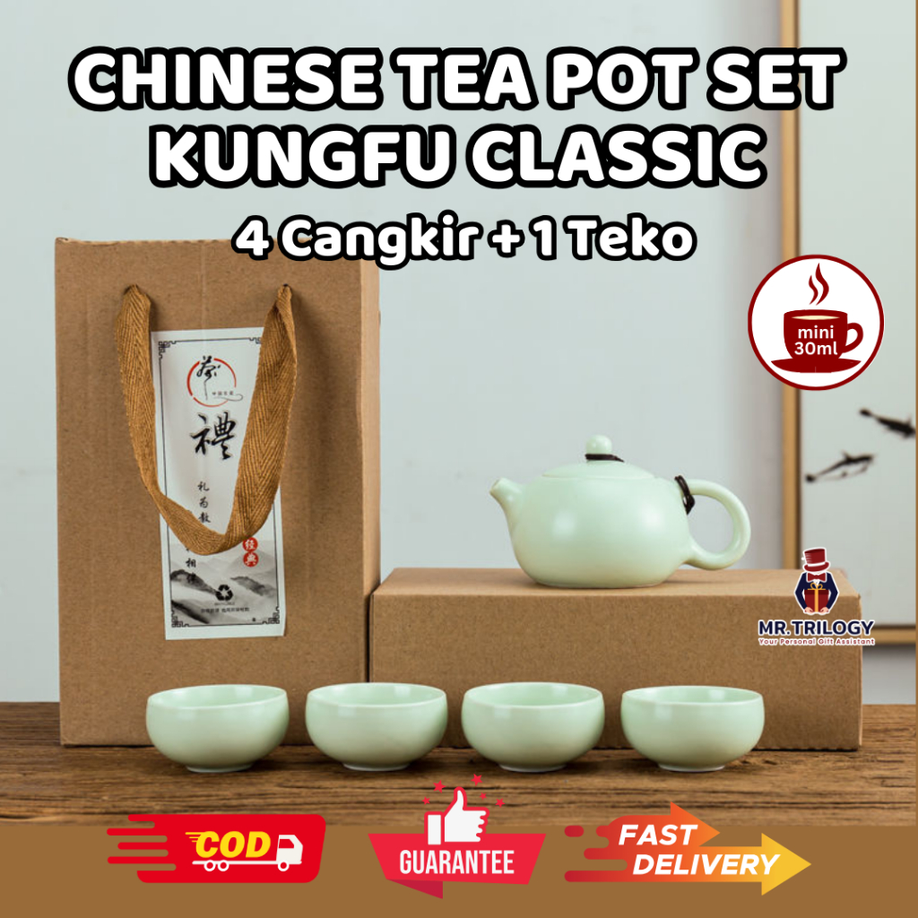 Jual Hampers Wedding Cangkir Teh Keramik CLASSIC Chinese Tea Pot ...