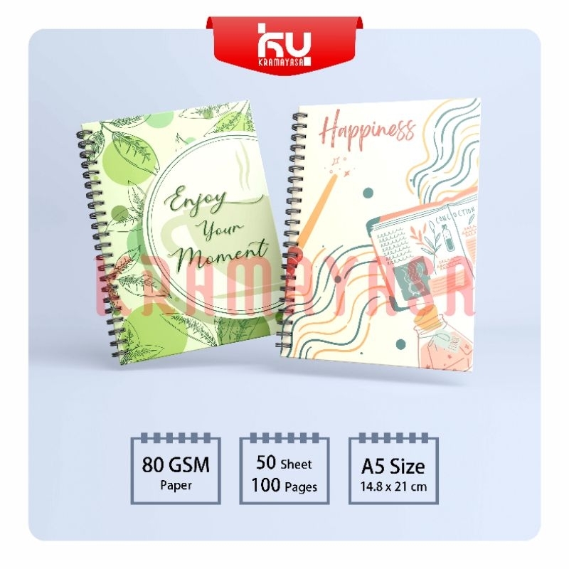 Jual Daily Inspire / Notebook A5 Buku Catatan A5 Notebook Aesthetic ...