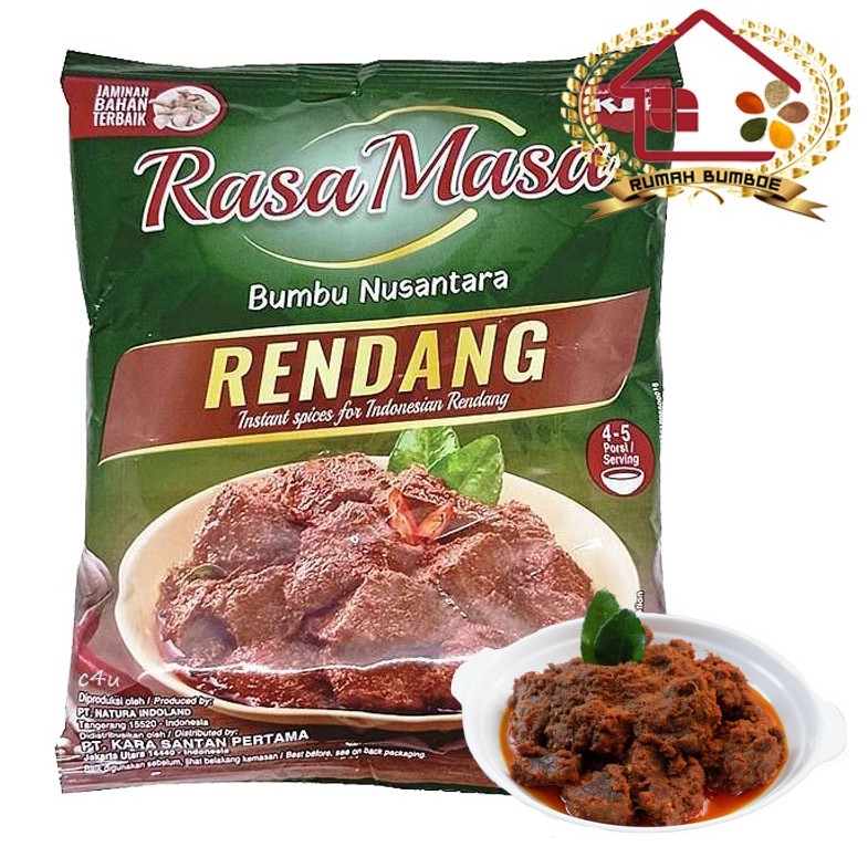 Jual (2 pcs) RASAMASA Bumbu RENDANG Instant Kemasan Baru Gold | Shopee ...