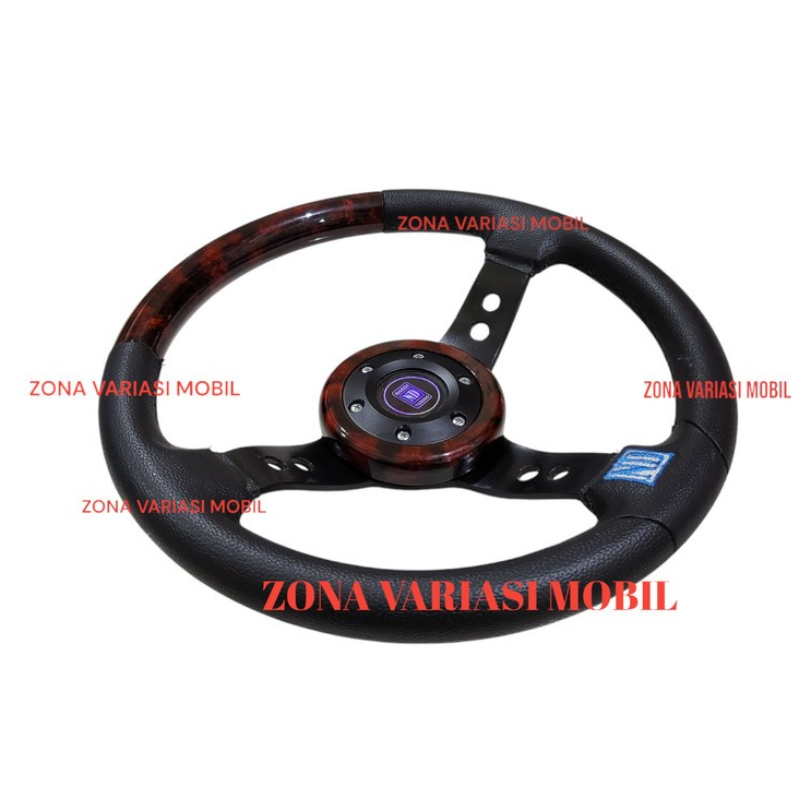 Jual Stir setir Steer racing mobil momo model kayu / wood 14 inch ...
