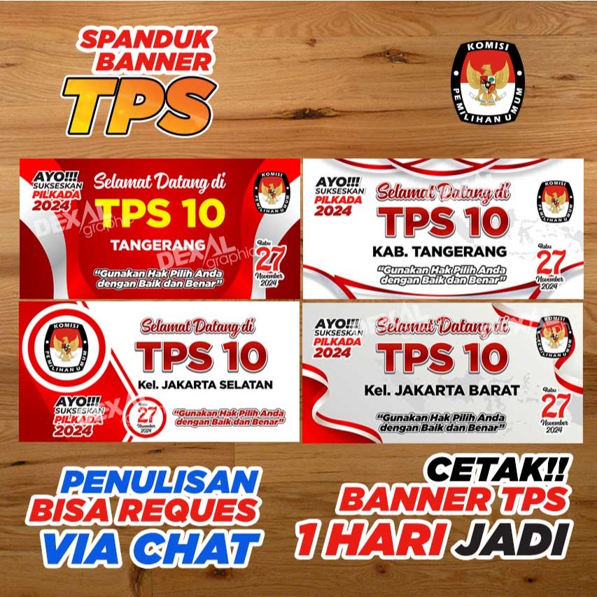 Jual BANNER TPS, SPANDUK BANNER NAMA TPS | BANNER TPS | PILKADA ...