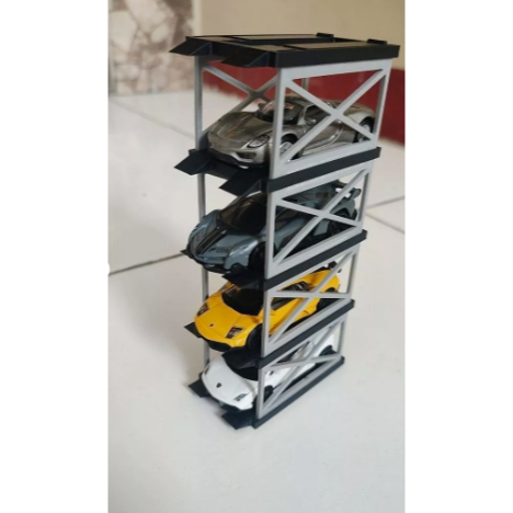 Jual Cuero Rak Display Car lift Modular / Diecast / Garasi / Skala 1:64 ...