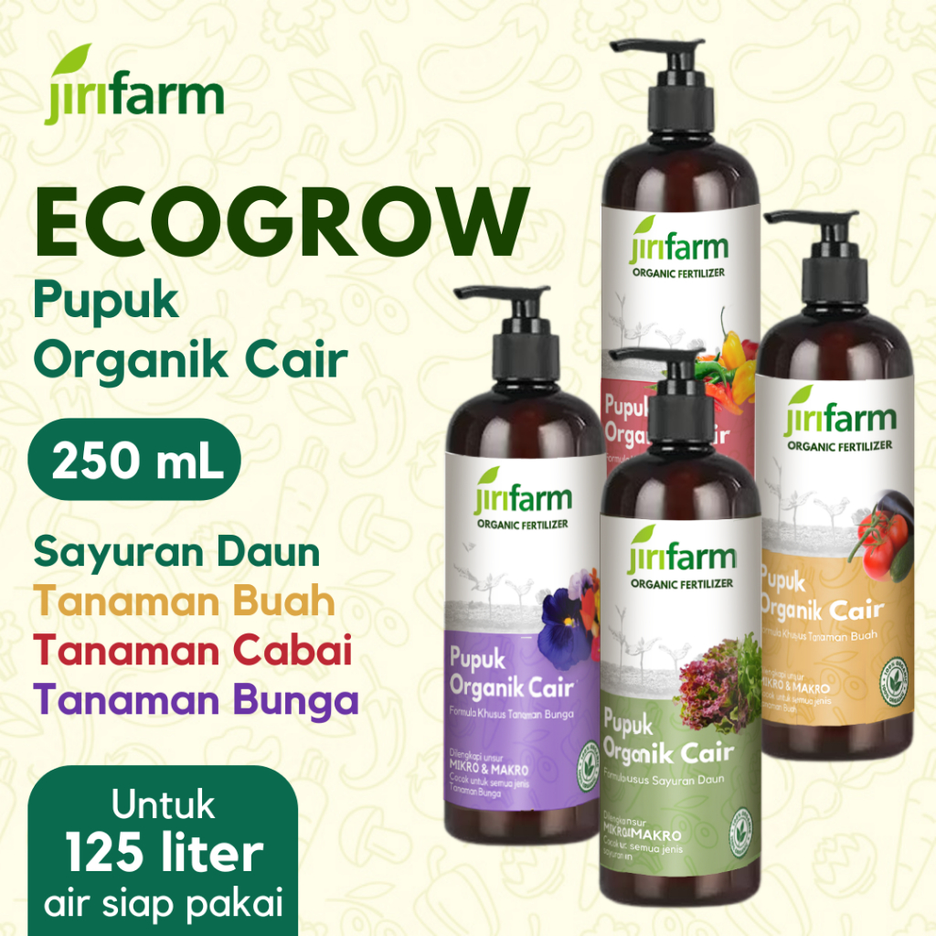 Jual Jirifarm Pupuk Organik Cair Tanaman Daun Sayur Buah Cabai Bunga Ml Poc Kompos Organic