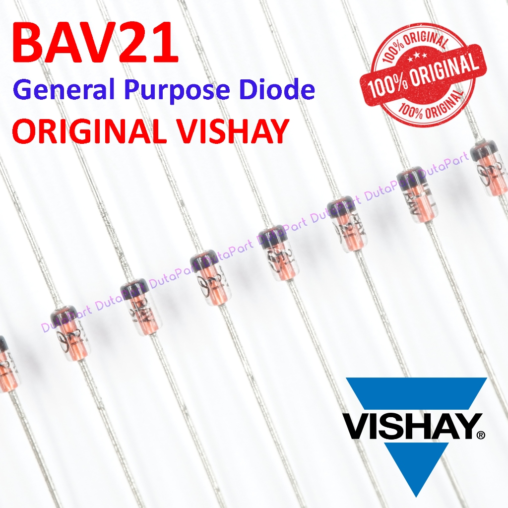 Jual BAV21 ORIGINAL VISHAY General Purpose Diode BAV 21 Dioda | Shopee ...