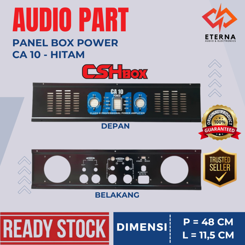 Jual CSH PANEL / PLAT BOX POWER - CA 10 HITAM (2U) | Shopee Indonesia