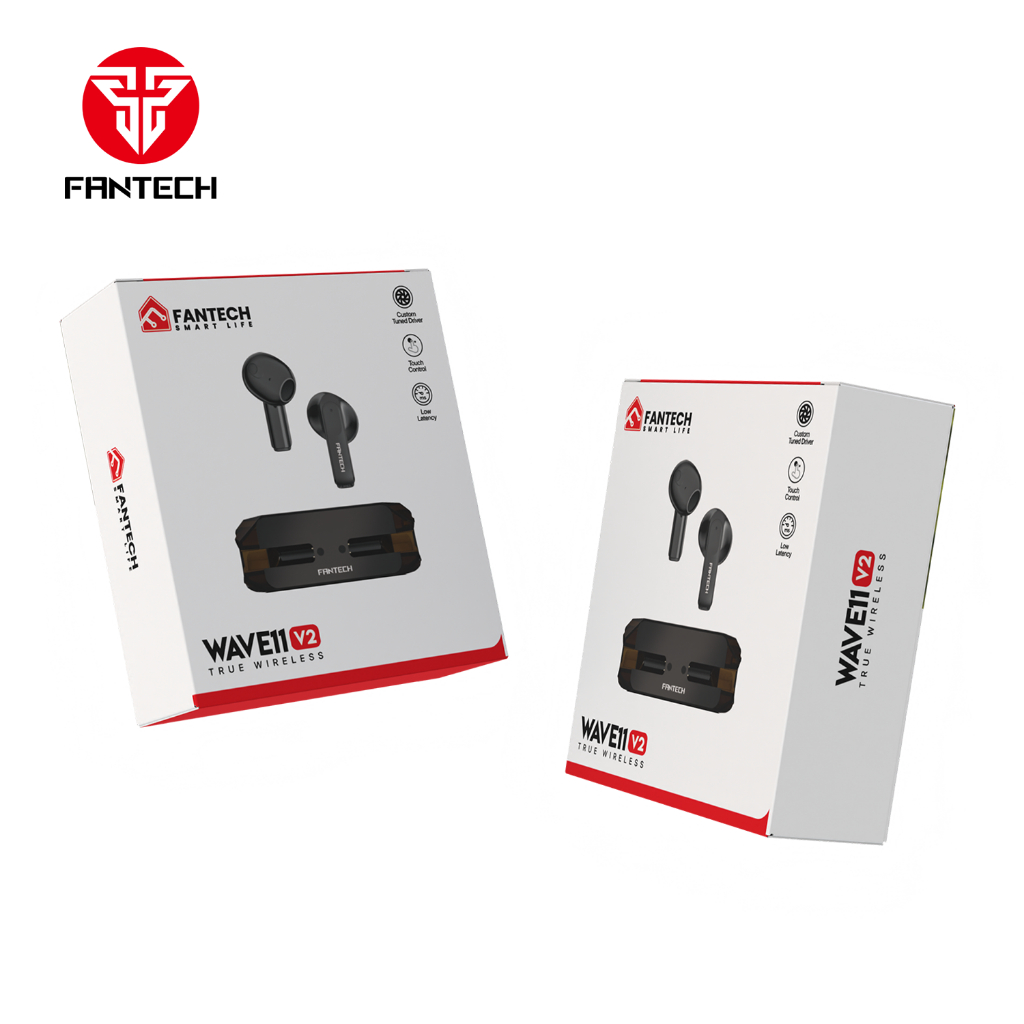 Jual EARPHONE WIRELESS FANTECH WAVE11 TW11 V2 | Shopee Indonesia