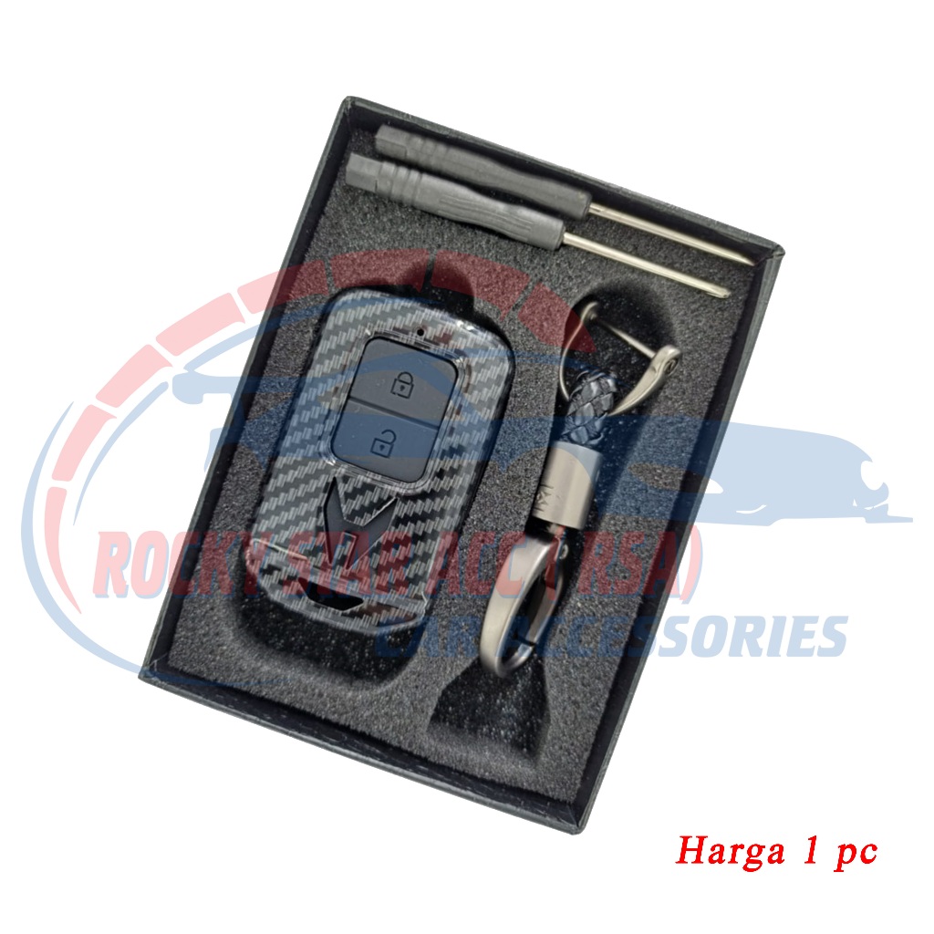 Jual Casing Kunci Remote Mobil Carbon Fiber - HONDA HRV / JAZZ 2 Tombol ...
