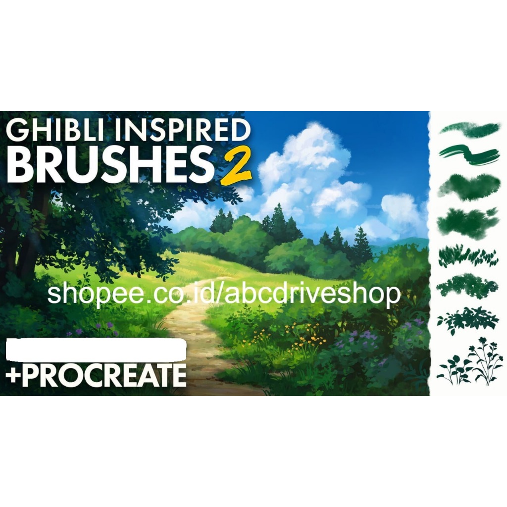 Jual Procreate Brush - Ghibli Inspired 2 | Shopee Indonesia