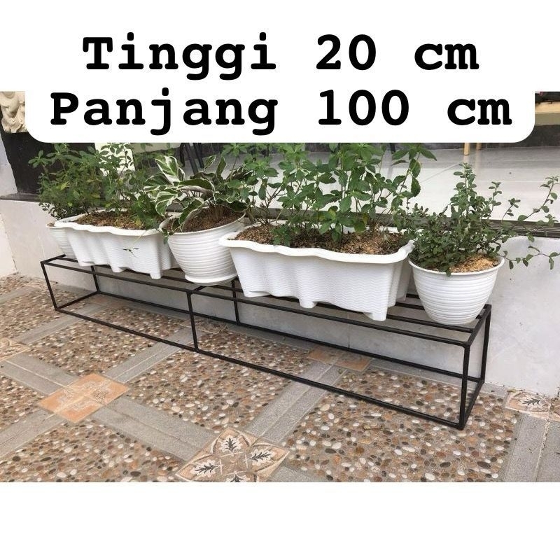 Jual rak bunga/single/panjang 100cm/standing pot | Shopee Indonesia