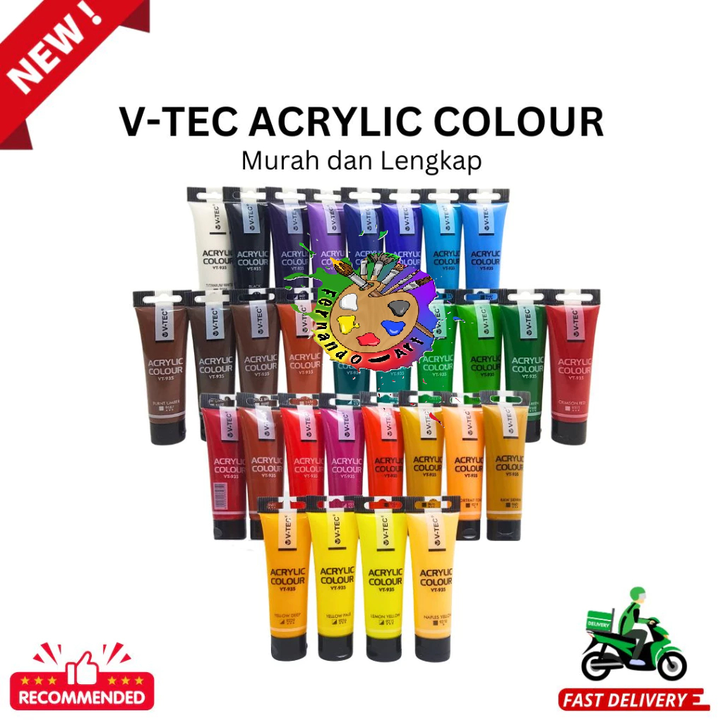 Jual Acrylic V Tec 35ml Cat Akrilik V Tec 35ml Acrylic Colour