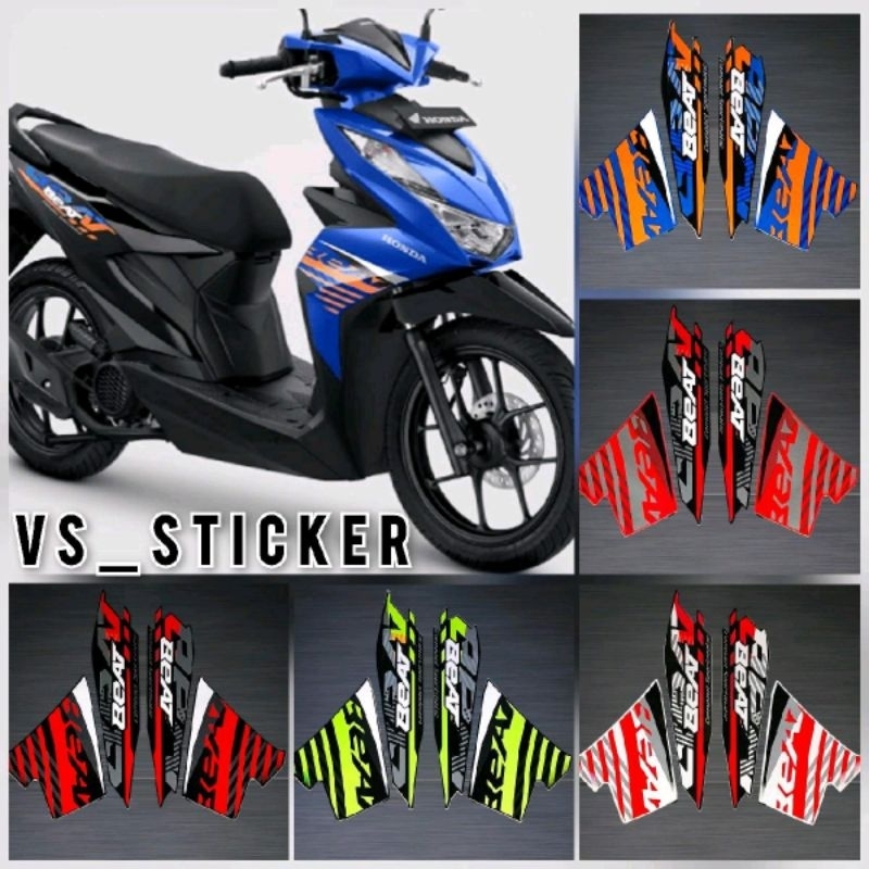 Jual STRIPING LIST BODY MOTOR BEAT 2021 LIST BODY STANDAR HITAM MERAH ...