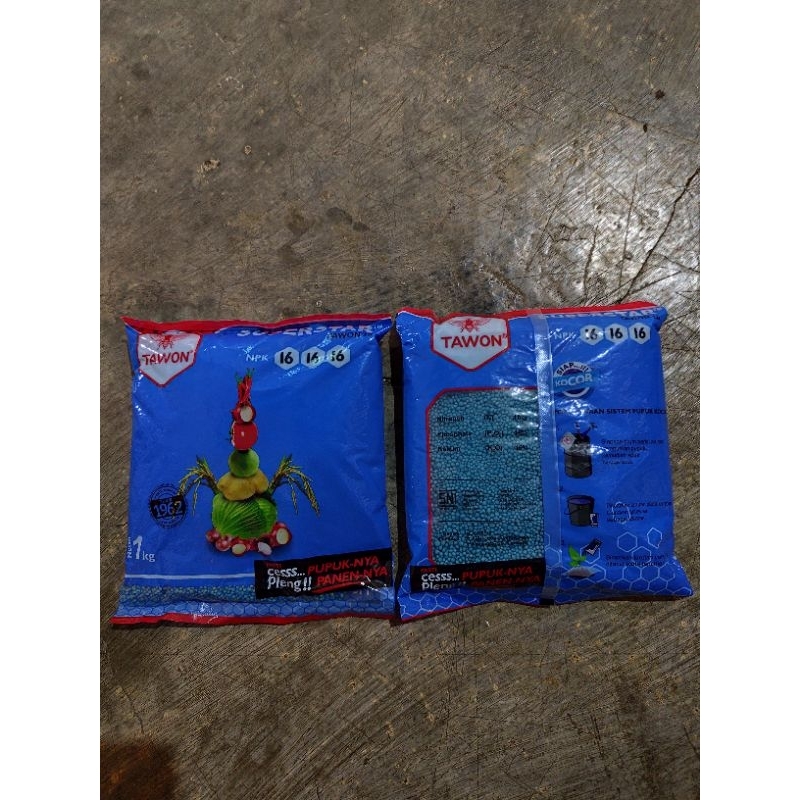 Pupuk NPK TAWON 16-16-16 1 Kilogram Kemasan Pabrik