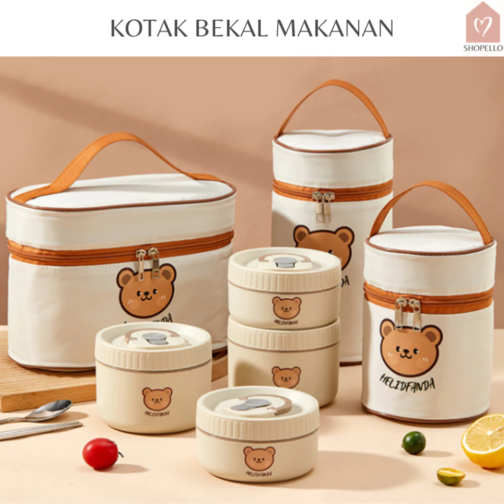 Shopello Kotak Bekal Makanan Lunch Box Tempat Penyimpanan Makanan