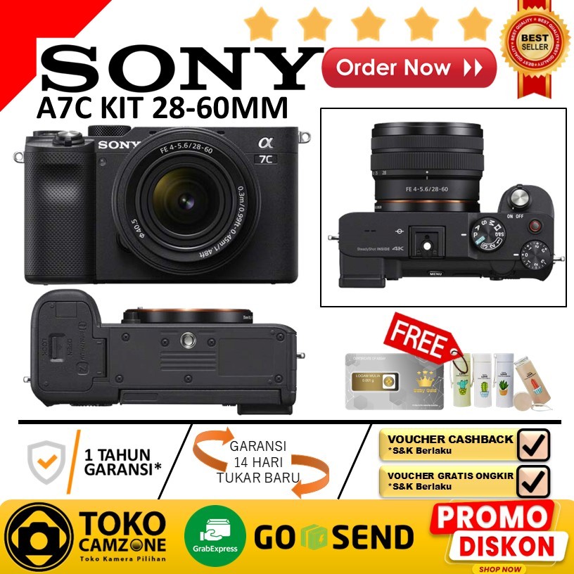 Jual SONY ALPHA A7C Kit 28-60mm Sony A7C Kamera Mirrorless - Garansi ...