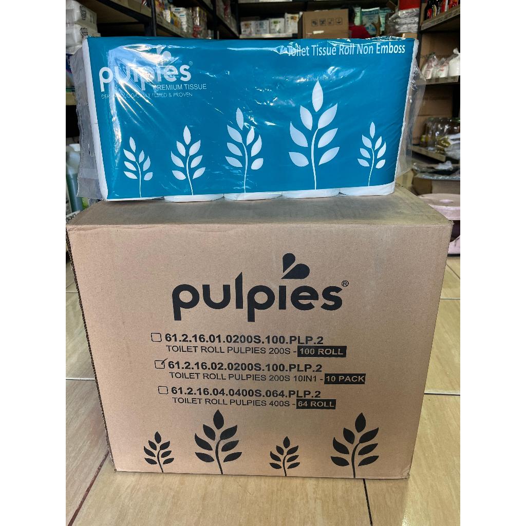 Jual (KHUSUS INSTAN) UKURAN DUS isi 10 - PULPIES- TOILET ROLL ISI 10 ...