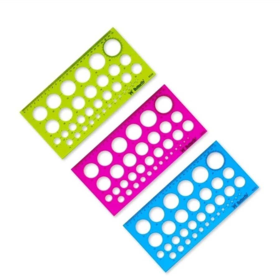 Jual Mal Lingkaran Bulat Butterfly BT 9550 - Template Round Ruler untuk ...