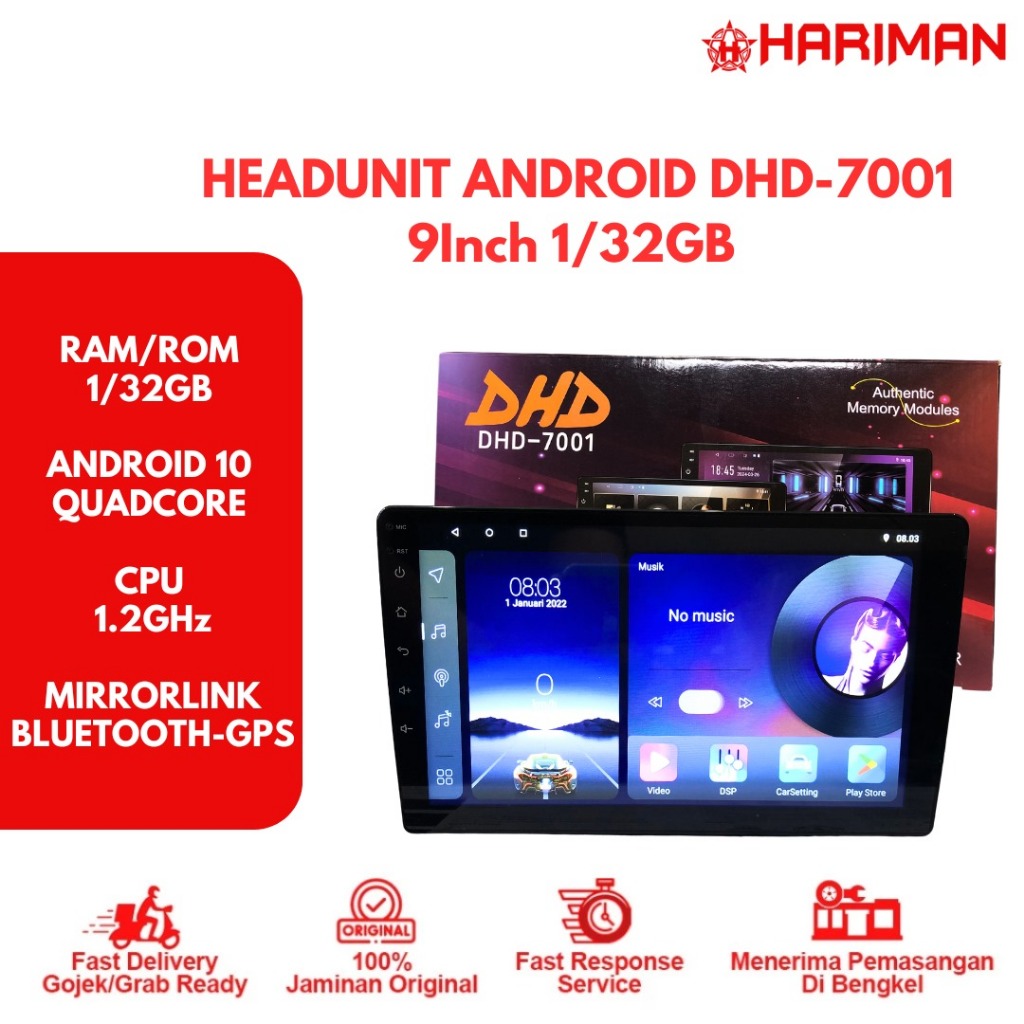 Jual Headunit Android DHD-7001 9