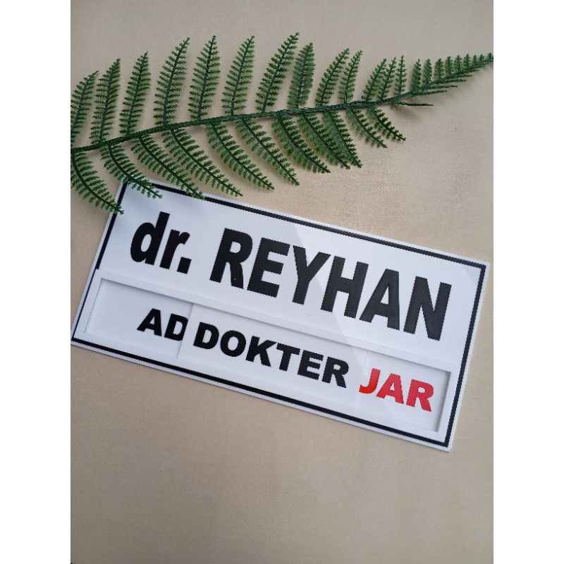 Jual SIGN NAMA DOKTER BISA GESER | SIGN NAMA DOKTER AKRILIK | SIGN ...