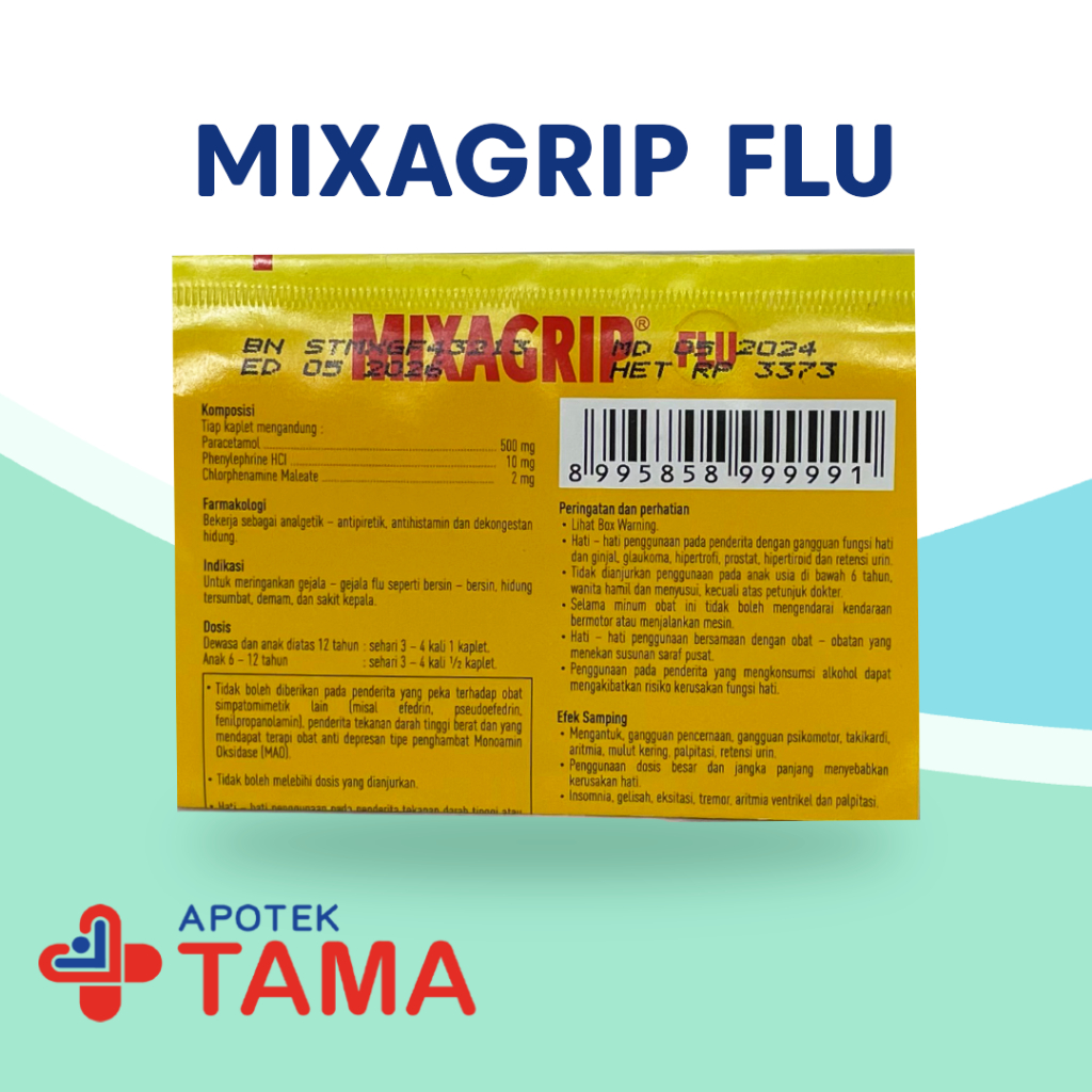 Jual Mixagrip Kuning Strip isi 4 Tablet | Shopee Indonesia