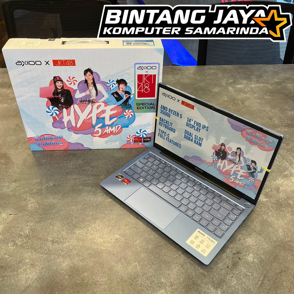 Jual Laptop Axioo Hype AMD 5 X3 Lollipop Edition/Ryzen 5-3500U/8GB ...