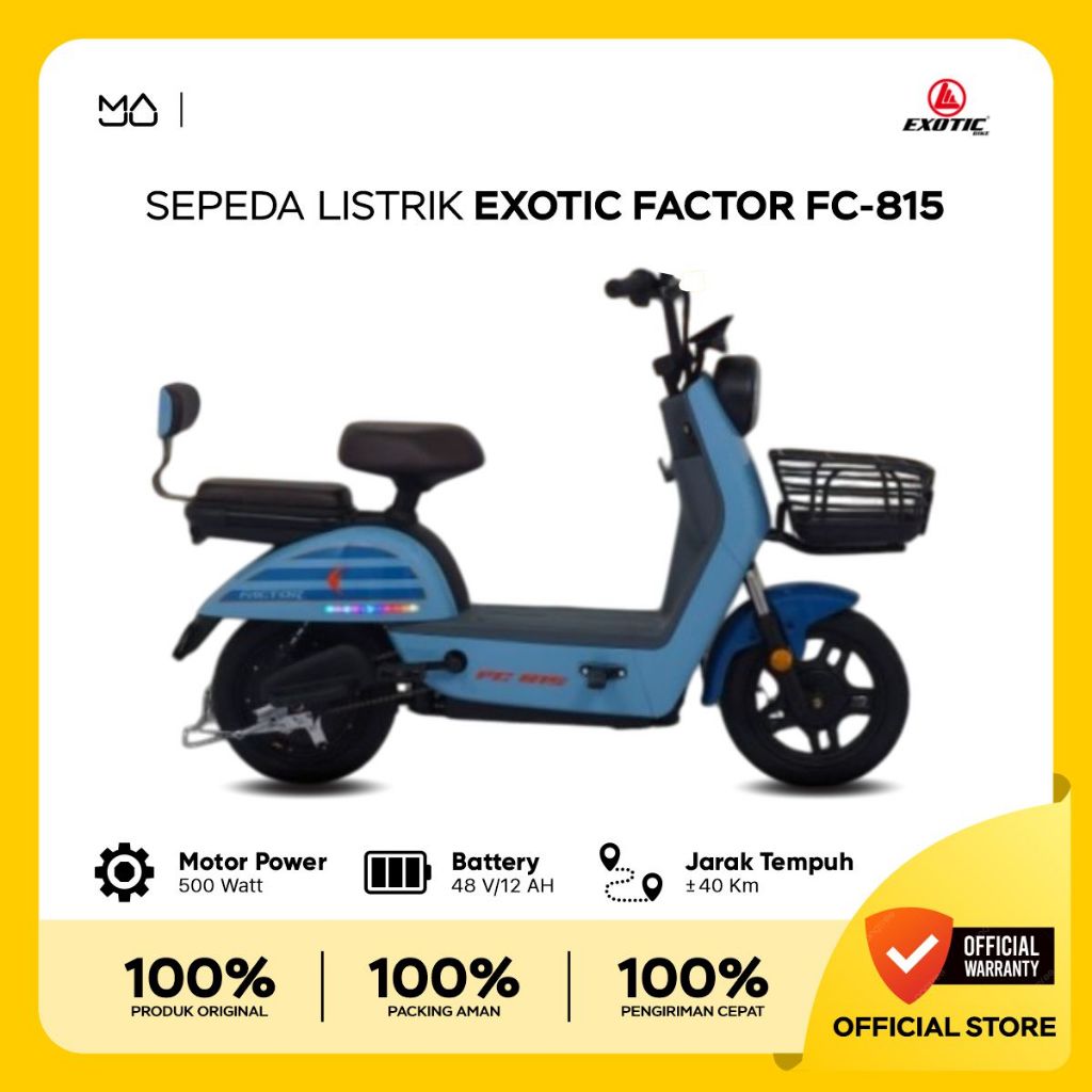 Jual Sepeda Listrik Factor FC 815 500 Watt Electric E Bike 48V/12 Ah ...