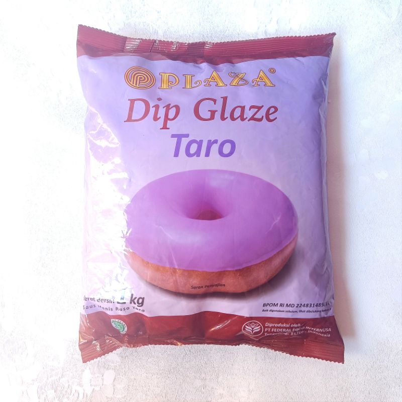 Jual DIP GLAZE PLAZA 1 KG RASA TARO TOPPING KUE DONAT ROTI PISANG ...