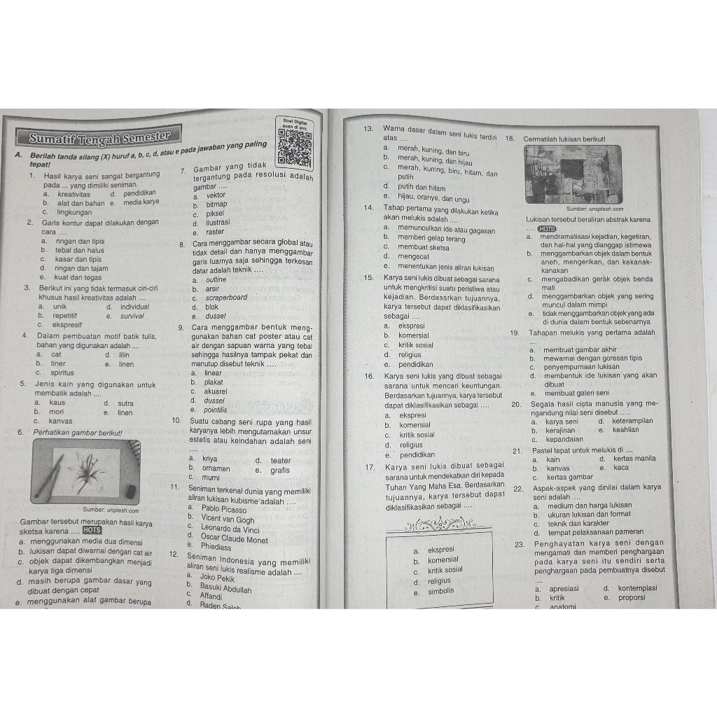 Jual LKS SENI RUPA SMA/ MA KELAS XI 11 SEMESTER 2 KURIKULUM MERDEKA ...