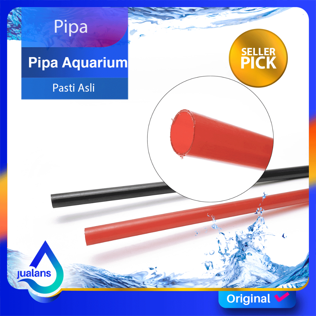 Jual Pipa Aquarium Merah dan Hitam 5/8 inch Pipa Undergravel Aquarium ...