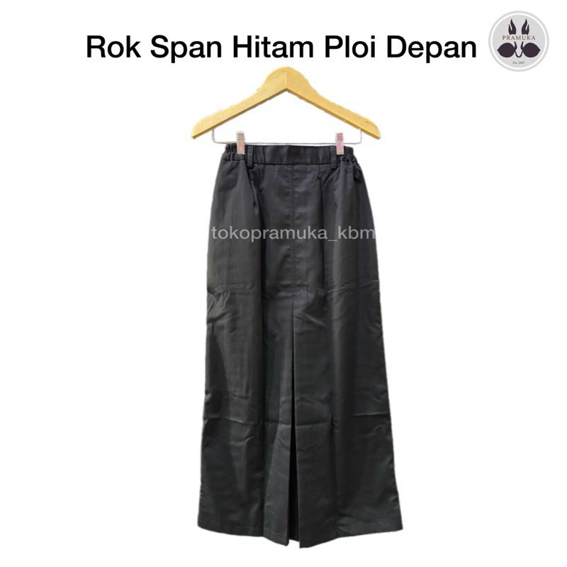 Jual Rok Span Hitam Ploi Depan | Shopee Indonesia