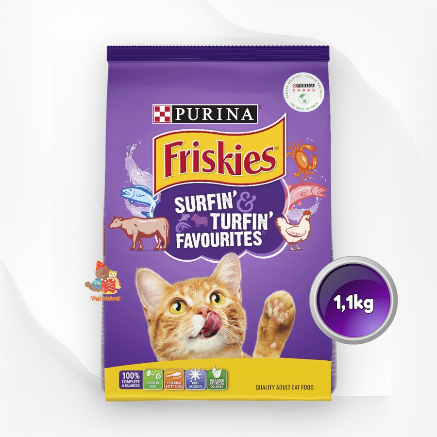 Jual Makanan Kucing Friskies Surfin Turfin 1,2 kg Cat food FRISKIES ...