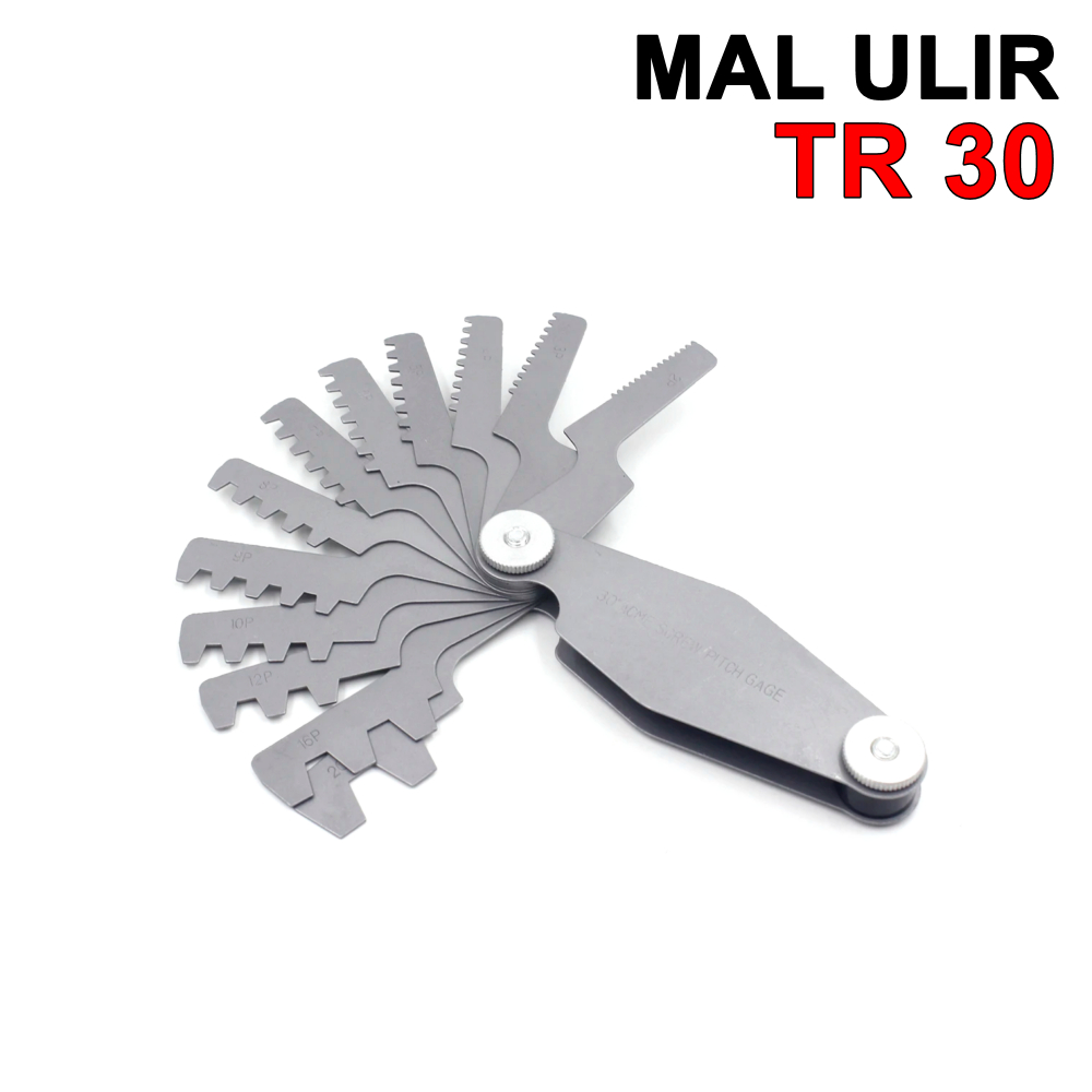 Jual Mal Ulir TPI TR 30 2-20 Thread Gauge Pitch Gage Alat Ukur Baut ...